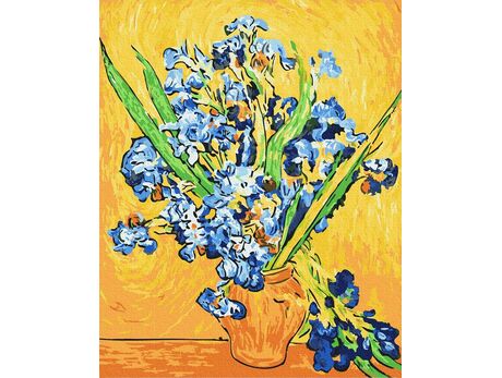 Schwertlilien. Van Gogh 40x50cm malen nach zahlen