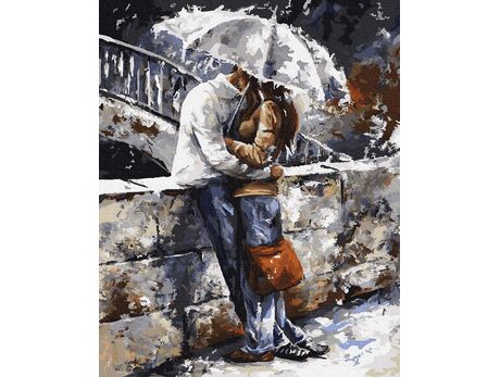 Liebe unter dem Regen malen nach zahlen