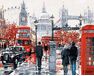 Auf den Straßen von London malen nach zahlen
