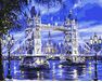 London im Mondschein malen nach zahlen