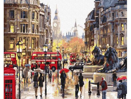 Leuchtende Farben von London malen nach zahlen