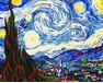 Sternennacht (Van Gogh) malen nach zahlen