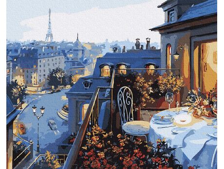 Abendessen in Paris malen nach zahlen