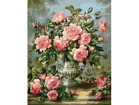 Ein Rosenstrauß 40x50cm malen nach zahlen