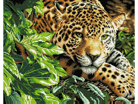 Jaguar diamond painting