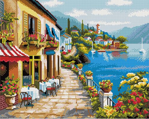 Café an der Uferpromenade