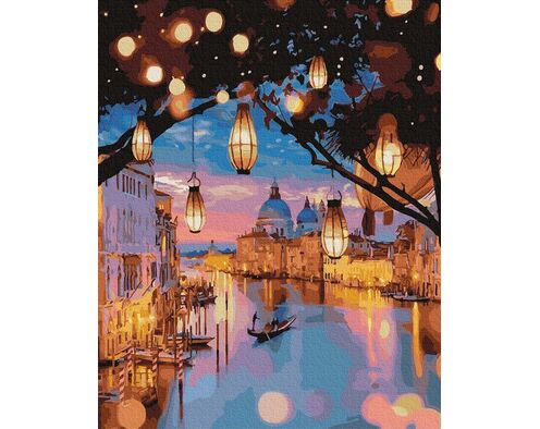 Nacht Lichter in Venedig 40x50cm