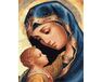 Jungfrau Maria und Jesus malen nach zahlen
