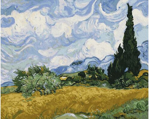 Weizenfeld mit Zypressen (Van Gogh)