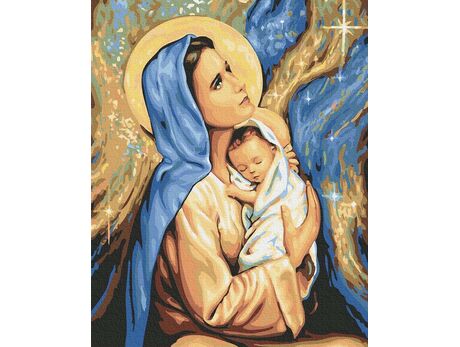 Heilige Mutter Maria malen nach zahlen