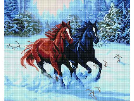 Pferde im Galopp diamond painting