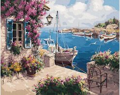 Ein Haus am Steg 40x50cm