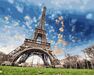 Romantischer Pariser Himmel malen nach zahlen