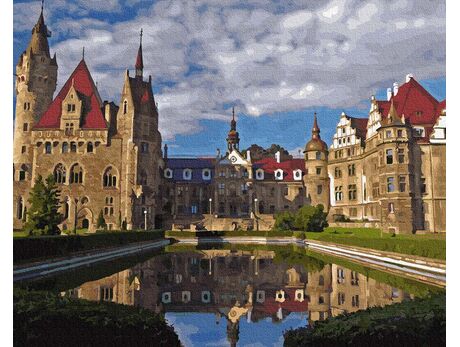 Schloss Moszna malen nach zahlen