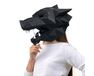Wolfsmaske (schwarz) 3D Maske Papier Handwerk 3d Modelle papier handwerk 3d modelle