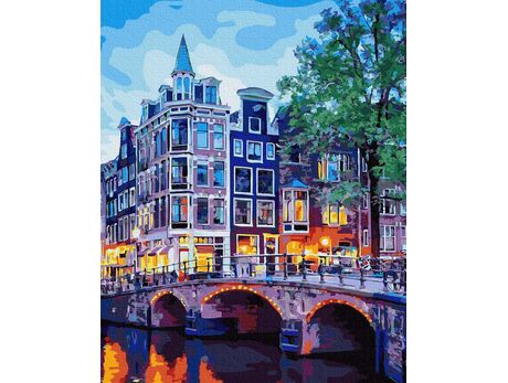 Amsterdamer Nachtlichter malen nach zahlen