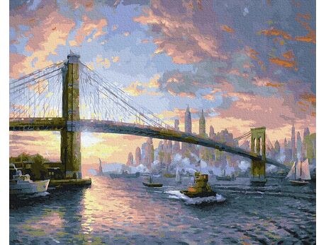 Brooklyn-Brücke. New York malen nach zahlen