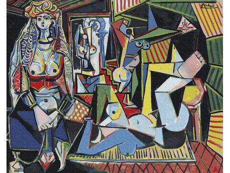 Pablo Picasso. Frauen von Algerien malen nach zahlen