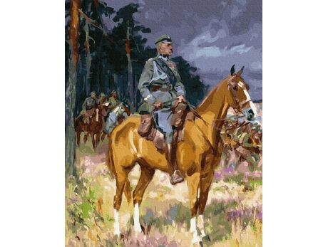 Vor der Schlacht. Józef Piłsudski malen nach zahlen