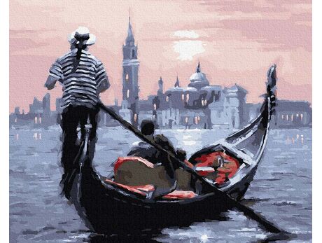Sonnenuntergang in Venedig malen nach zahlen