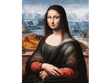 Mona Lisa. Leonardo da Vinci 40x50cm malen nach zahlen