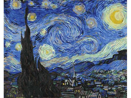 Vincent Van Gogh - Sternennacht 40x50cm malen nach zahlen
