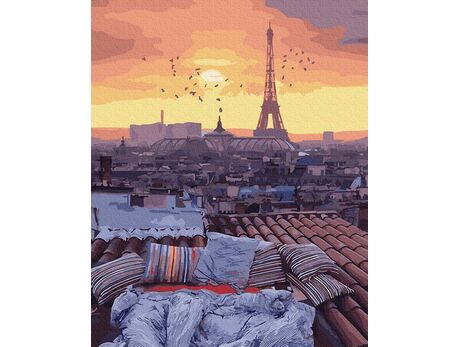 Ein Abend in Paris 40x50cm malen nach zahlen