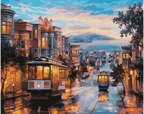 Straßen von San Francisco 50x65cm