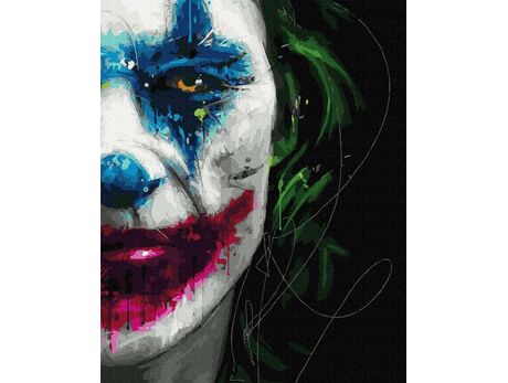 Joker-Grinsen malen nach zahlen