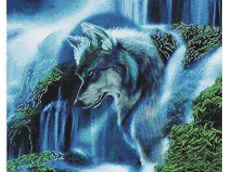 Wolfswasserfall diamond painting