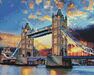 Schöner Himmel über der Themse diamond painting