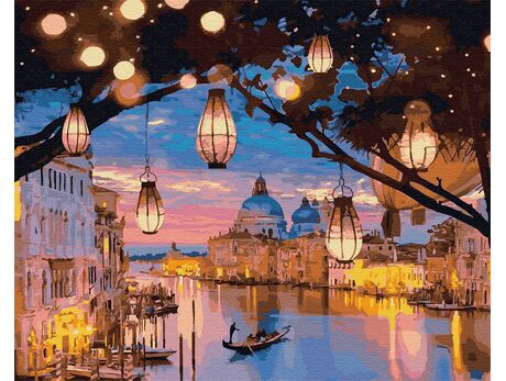 Die Lampen von Venedig 40x50cm malen nach zahlen
