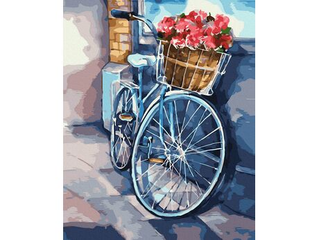 Ausflüge mit dem Fahrrad malen nach zahlen