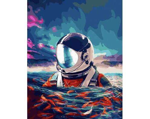 Astronaut im Ozean