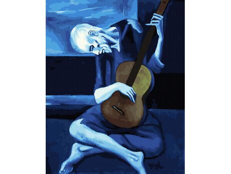 Der alte Gitarrist (Pablo Picasso) malen nach zahlen