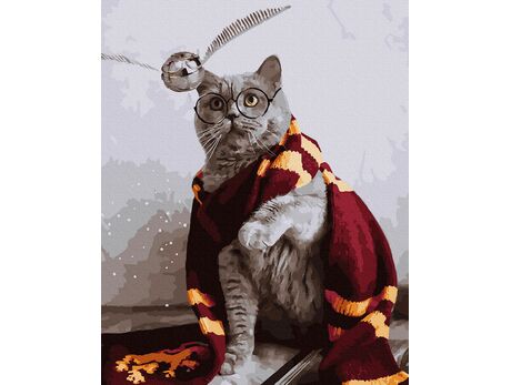 Die Katze von Gryffindor malen nach zahlen