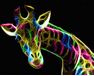 Neon-Giraffe malen nach zahlen