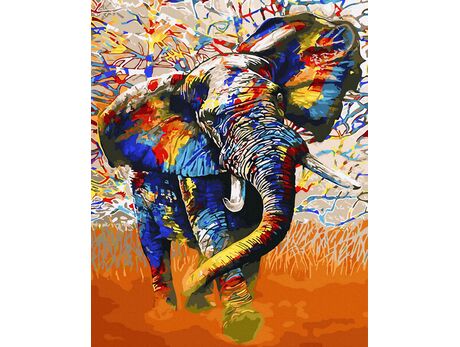 Traumhafter Elefant malen nach zahlen