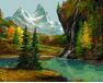 Alpental im Herbst malen nach zahlen