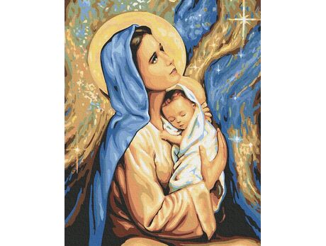 Heilige Mutter Maria 50x65cm malen nach zahlen