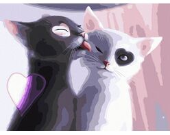 Fürsorgliche Katzen