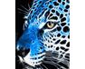 Neon-Gepard malen nach zahlen