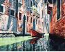 Die engen Gassen von Venedig malen nach zahlen