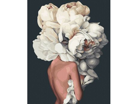 Eingebettet in Blumen malen nach zahlen