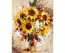 Ein Strauß Sonnenblumen 40x50 cm malen nach zahlen