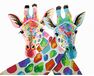 Giraffen in Farben 40x50 cm malen nach zahlen
