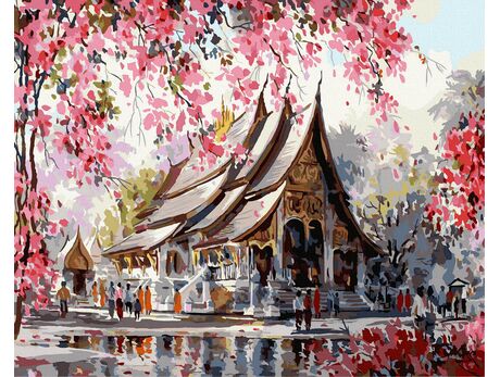 Der japanische Garten 40x50 cm malen nach zahlen