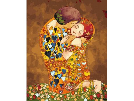 Animierter Klimt 40x50 cm malen nach zahlen