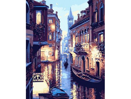 Venedig Gondeln 40x50 cm malen nach zahlen