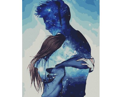 Liebe geschrieben in den Sternen 40x50 cm